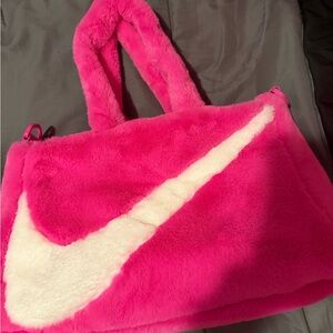 NIKE Faux Fur Tote